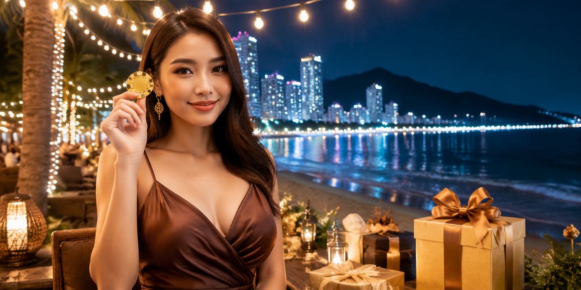 Khung cảnh Nha Trang minh họa người dùng kiểm tra thưởng và giao dịch VND